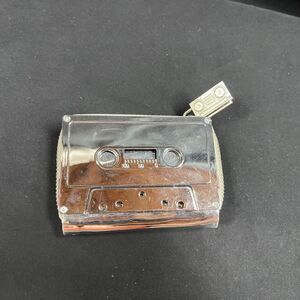 Fidelity Cassette Wallet Silver Plastic Zipper Closure